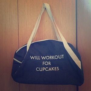 Denim gym bag